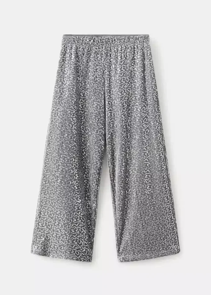 Culotte-Hose mit Pailletten