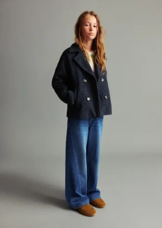 Culotte-Jeans mit Nahtdetails