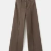 Culotte-Jeans mit Nahtdetails