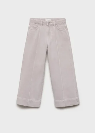 Culotte-Jeans mit Nahtdetails