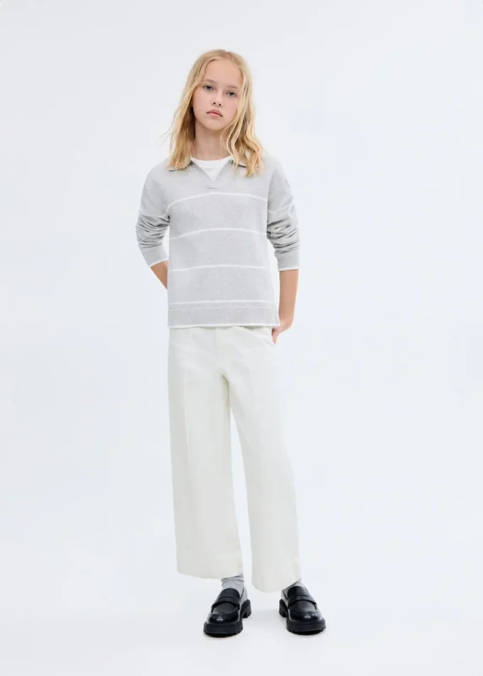 Culotte-Jeans mit Nahtdetails Culotte-Jeans mit Nahtdetails