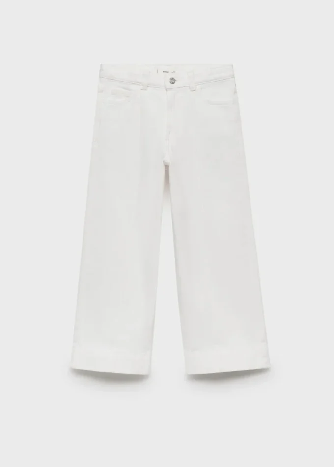 Culotte-Jeans mit Nahtdetails Culotte-Jeans mit Nahtdetails
