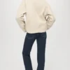 Denim-Barnjacke mit kontrastierendem Kragen Denim-Barnjacke mit kontrastierendem Kragen