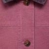 Denim-Barnjacke mit kontrastierendem Kragen Denim-Barnjacke mit kontrastierendem Kragen