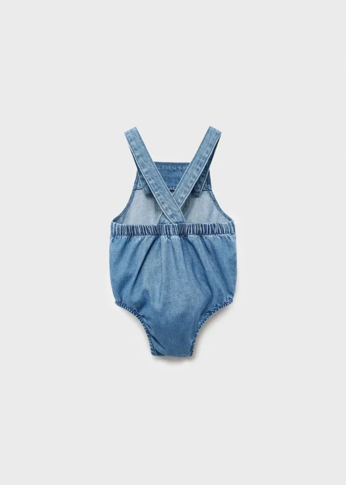 Denim-Baumwoll-Strampler Denim-Baumwoll-Strampler