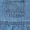 Denim-Baumwoll-Strampler Denim-Baumwoll-Strampler