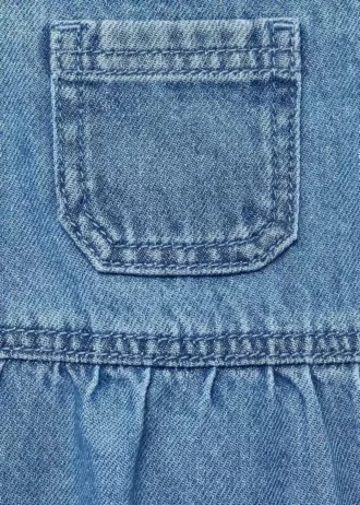 Denim-Baumwoll-Strampler