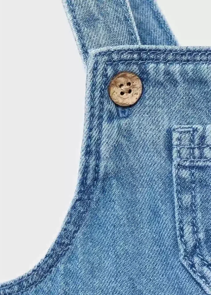 Denim-Baumwoll-Strampler Denim-Baumwoll-Strampler