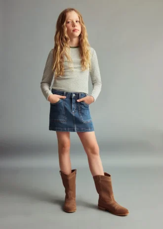Denim-Baumwollrock