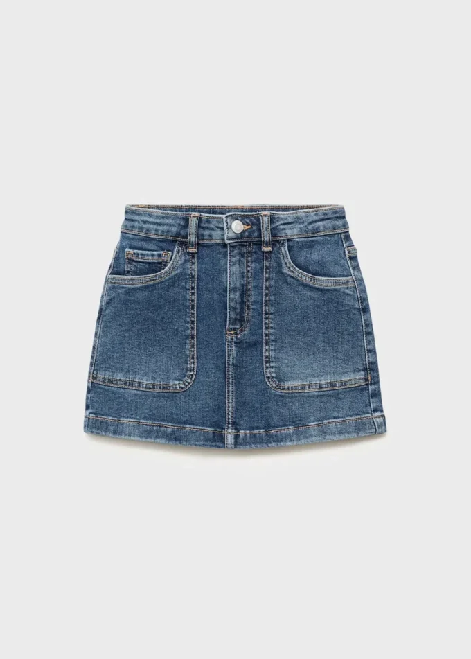 Denim-Baumwollrock Denim-Baumwollrock