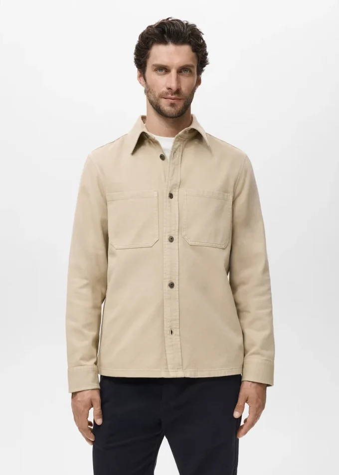 Denim-Overshirt-Taschen Denim-Overshirt-Taschen