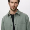 Denim-Overshirt-Taschen Denim-Overshirt-Taschen