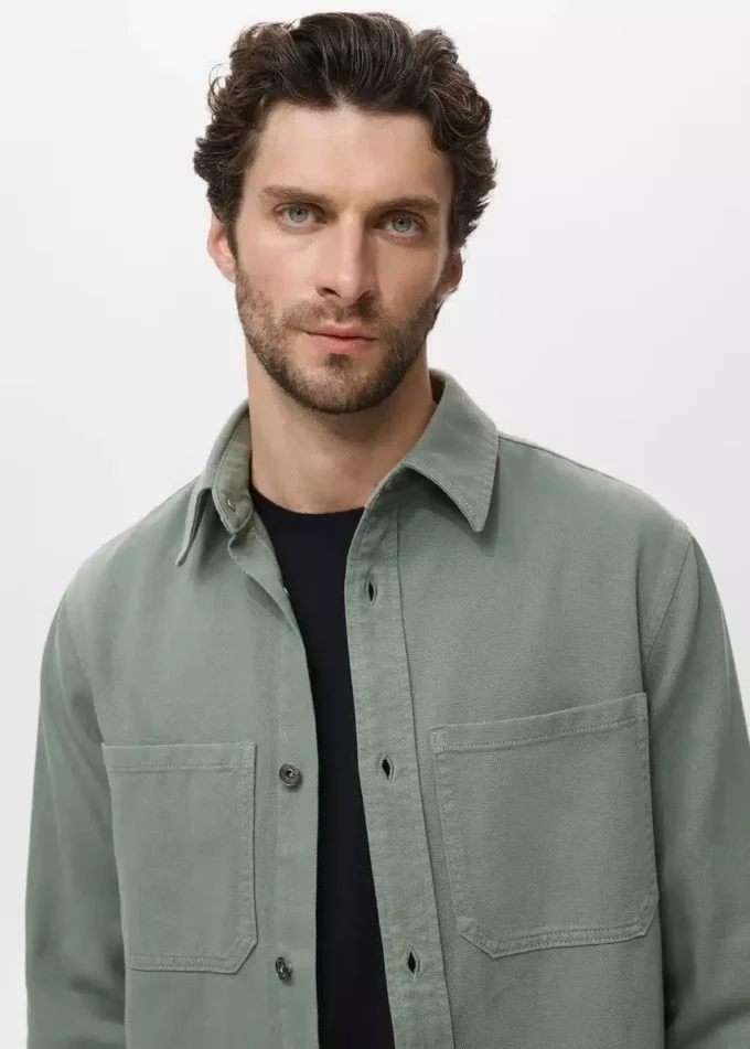 Denim-Overshirt-Taschen Denim-Overshirt-Taschen