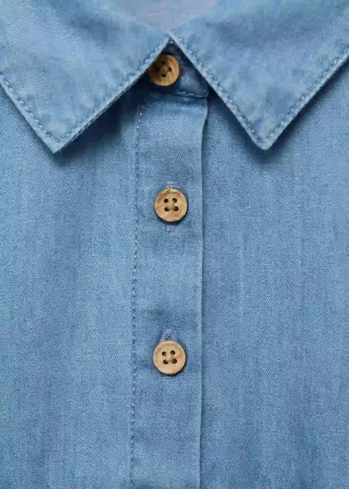 Denimkleid mit Rüschen Denimkleid mit Rüschen