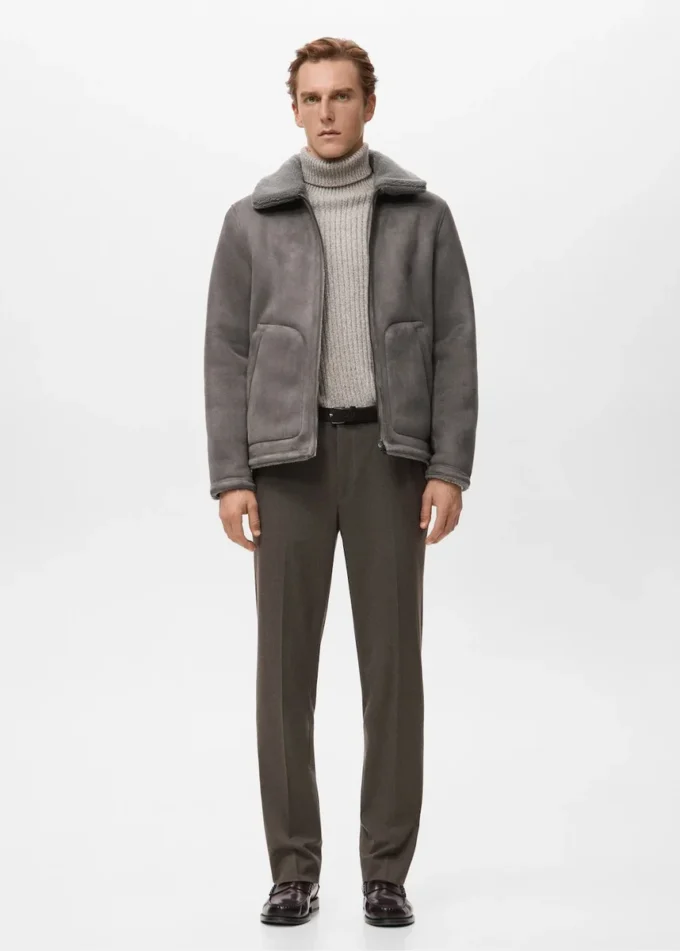 Doppelseitige Jacke mit Fleecefutter