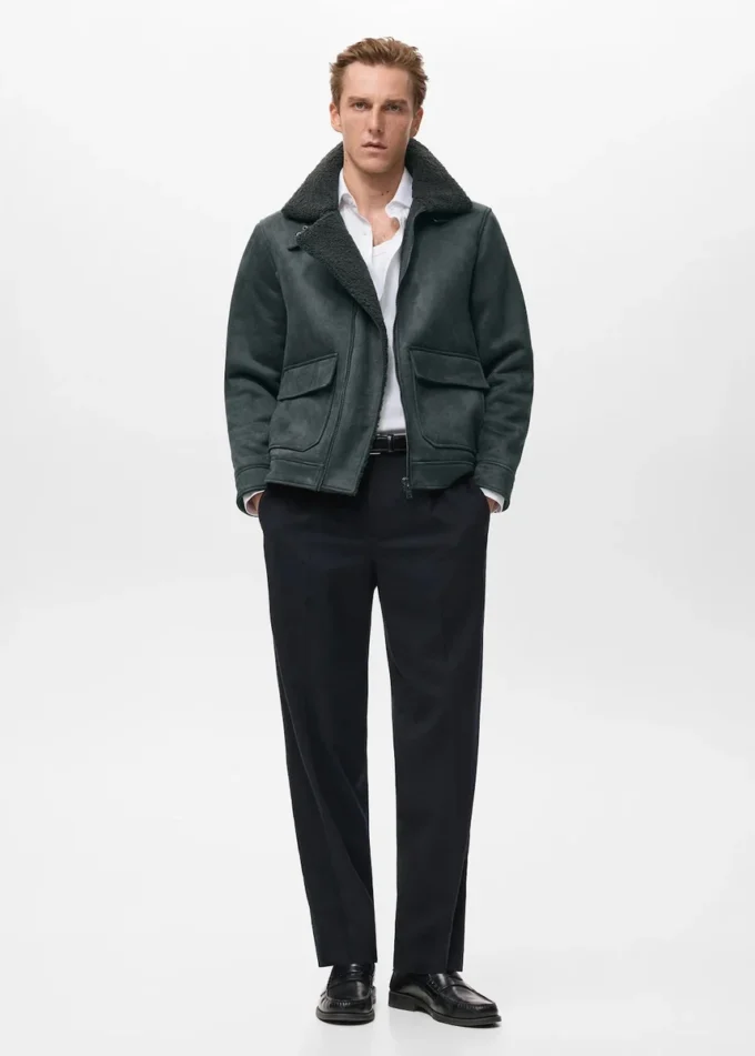 Doppelseitige Jacke mit Fleecefutter Doppelseitige Jacke mit Fleecefutter