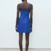Drapiertes Leinenkleid Drapiertes Leinenkleid