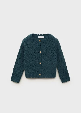 Durchbrochene Strickjacke