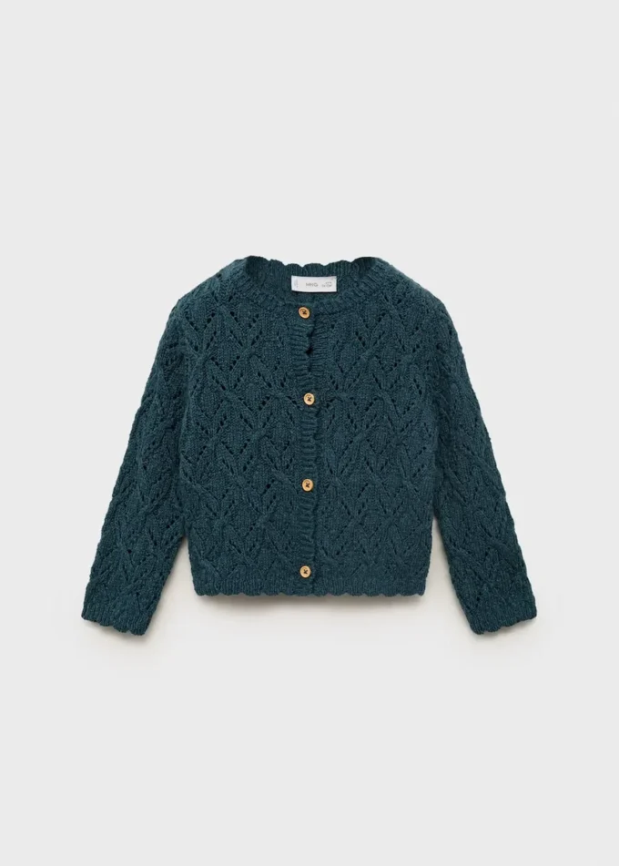 Durchbrochene Strickjacke Durchbrochene Strickjacke