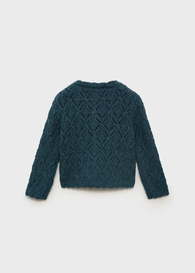 Durchbrochene Strickjacke Durchbrochene Strickjacke