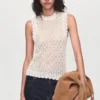 Durchbrochenes Strickoberteil Durchbrochenes Strickoberteil