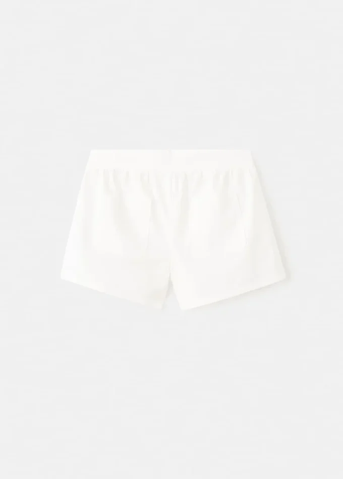 Einfarbige Baumwollshorts Einfarbige Baumwollshorts