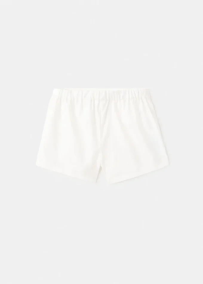 Einfarbige Baumwollshorts Einfarbige Baumwollshorts