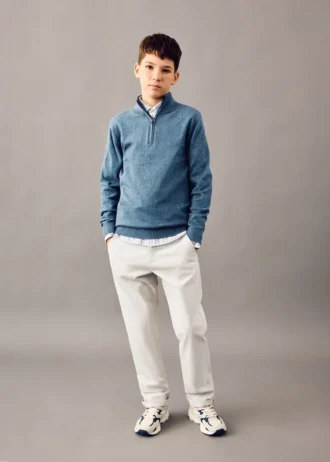 Einfarbige Chino-Hose
