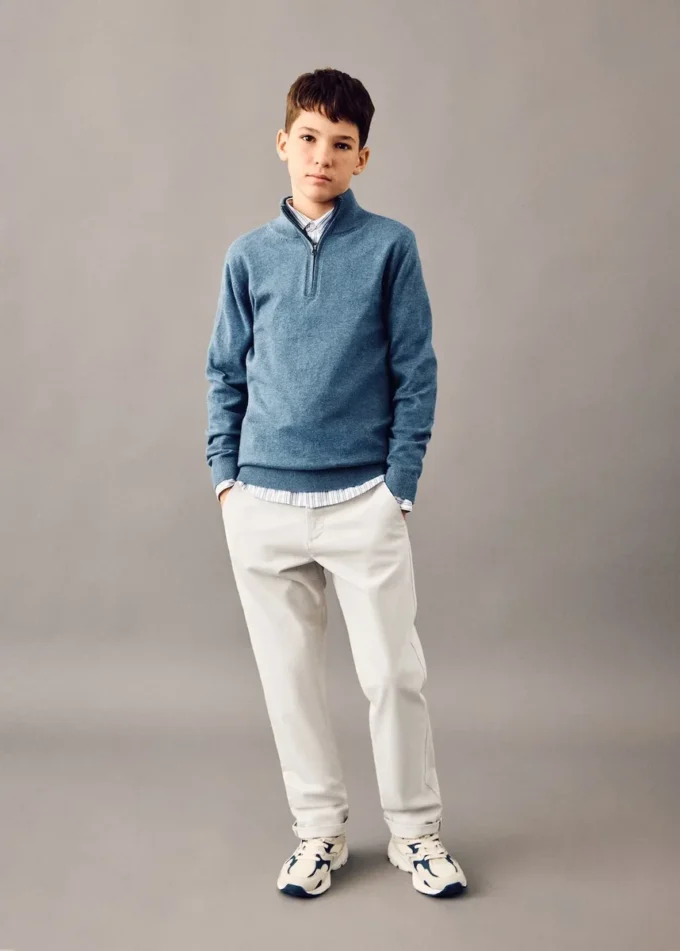 Einfarbige Chino-Hose Einfarbige Chino-Hose