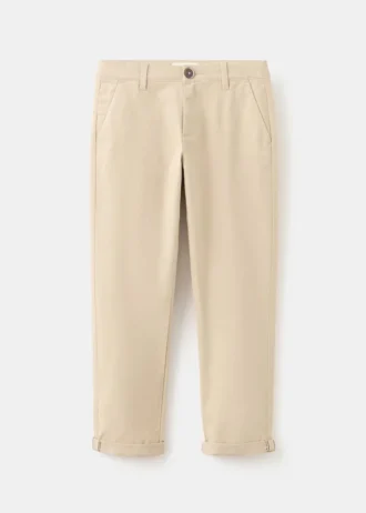 Einfarbige Chino-Hose
