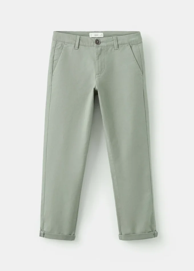 Einfarbige Chino-Hose Einfarbige Chino-Hose