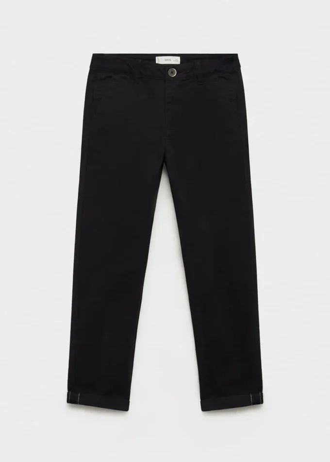 Einfarbige Chino-Hose