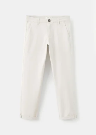 Einfarbige Chino-Hose