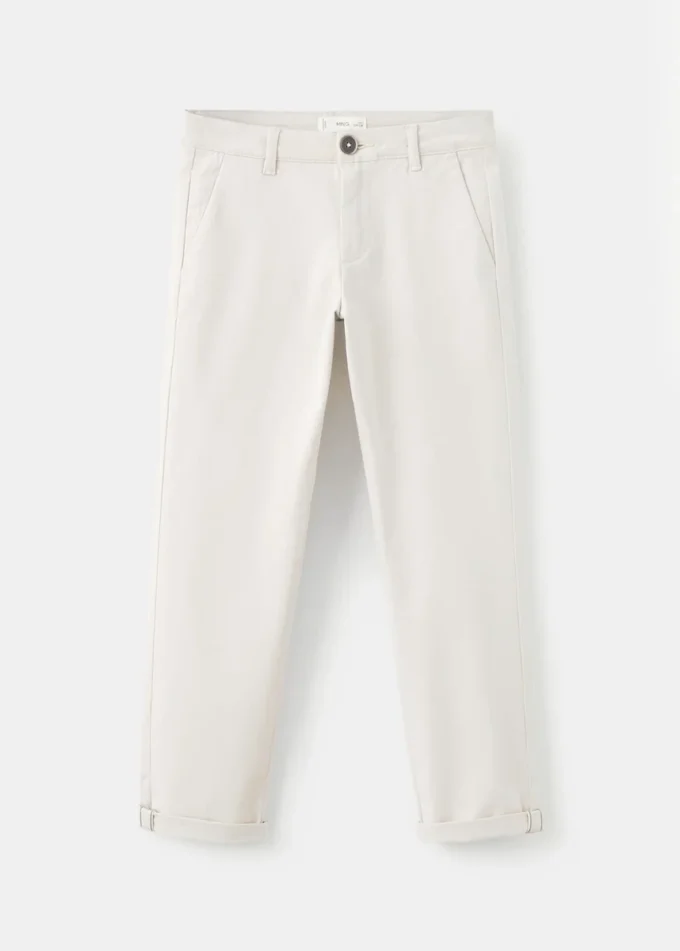 Einfarbige Chino-Hose Einfarbige Chino-Hose