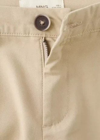 Einfarbige Chino-Hose
