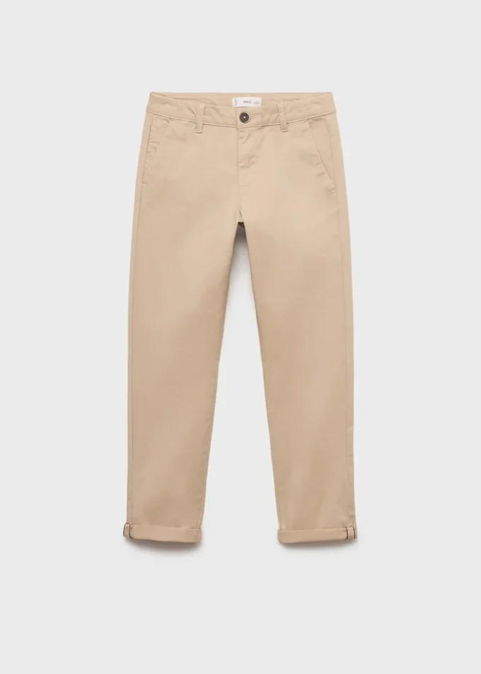 Einfarbige Chino-Hose