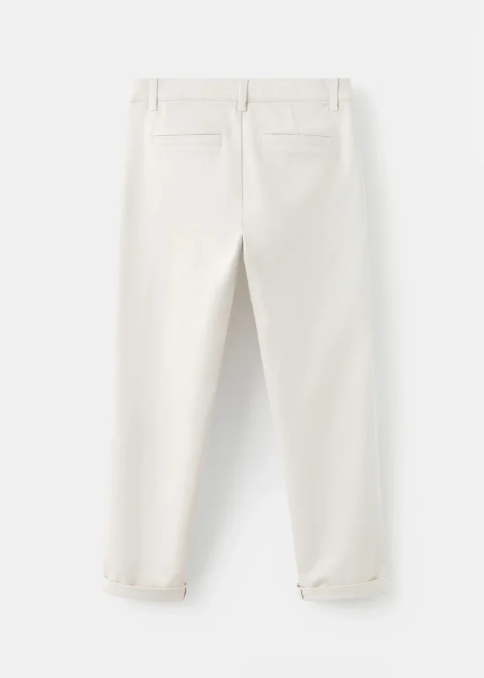 Einfarbige Chino-Hose Einfarbige Chino-Hose