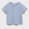 Einfarbiges Baumwoll-T-Shirt Einfarbiges Baumwoll-T-Shirt