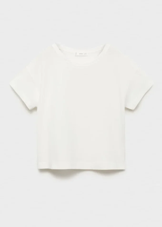 Einfarbiges Baumwoll-T-Shirt Einfarbiges Baumwoll-T-Shirt
