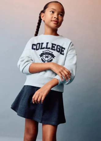 Einfarbiges College-Sweatshirt