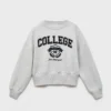 Einfarbiges College-Sweatshirt Einfarbiges College-Sweatshirt