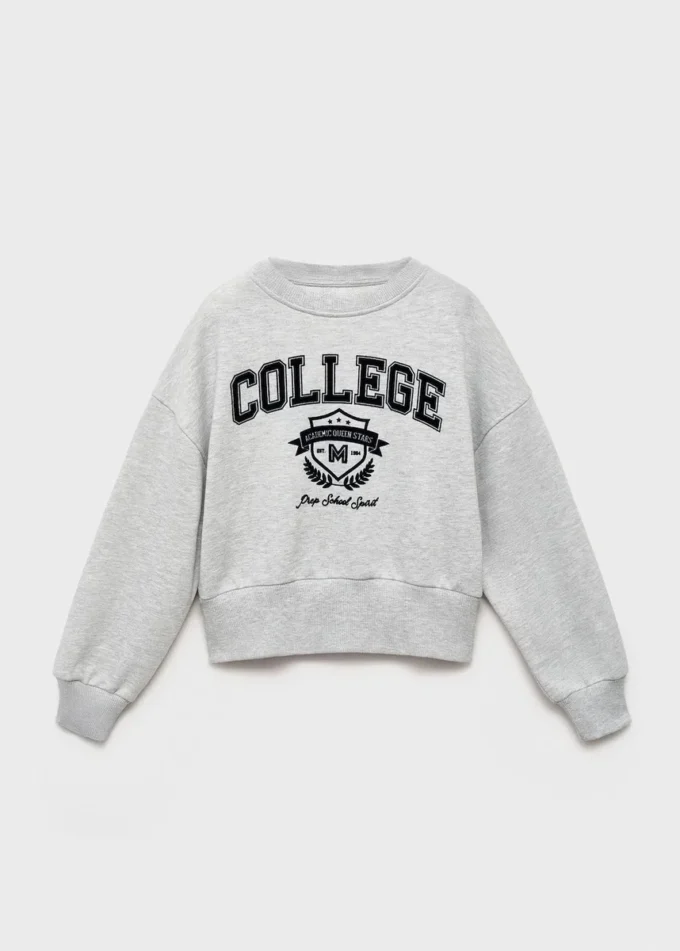 Einfarbiges College-Sweatshirt Einfarbiges College-Sweatshirt