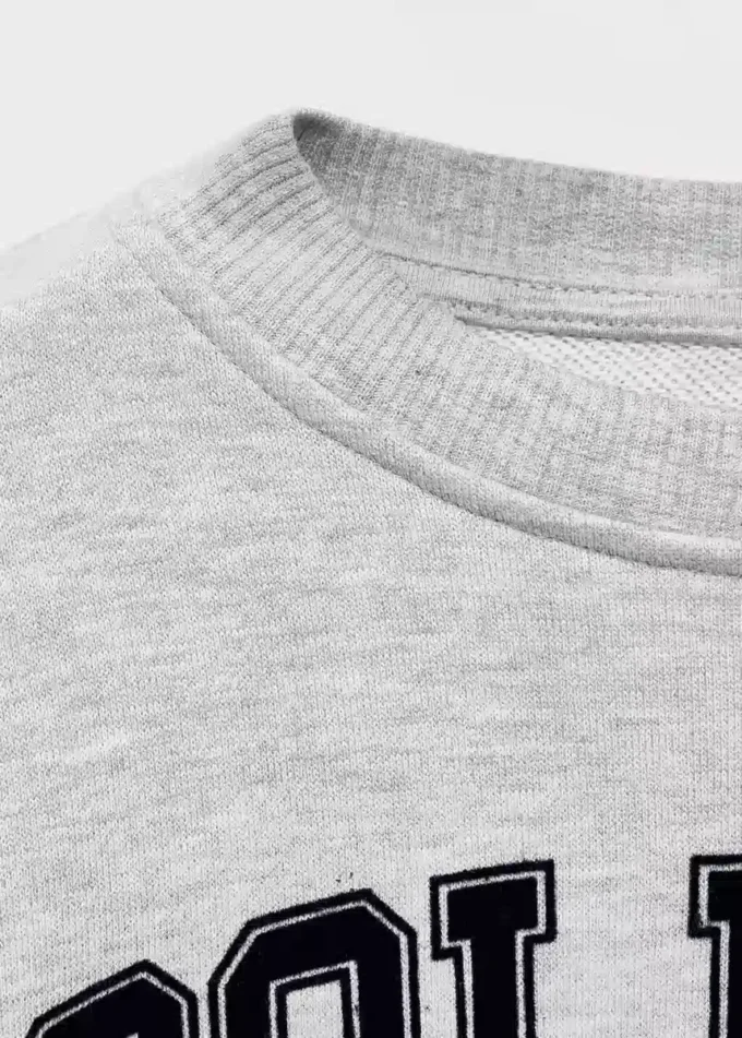 Einfarbiges College-Sweatshirt Einfarbiges College-Sweatshirt