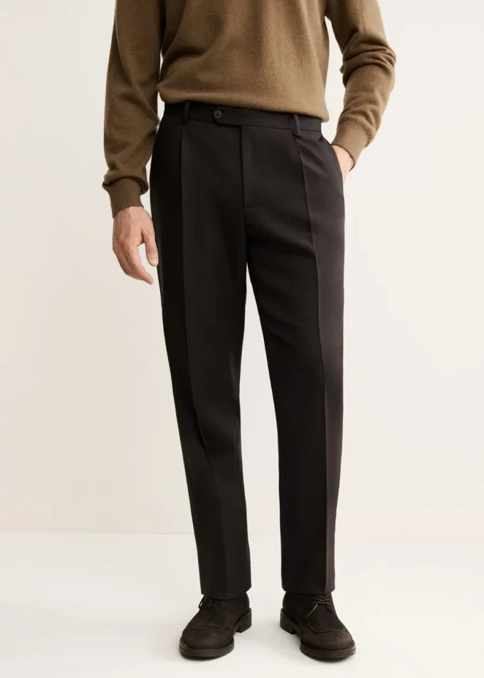 Elegante Hose aus 100 % italienischer Wolle