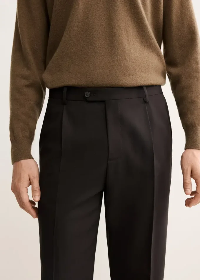Elegante Hose aus 100 % italienischer Wolle