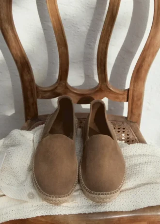 Espadrilles aus Jute-Wildleder