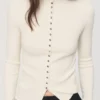 Fein gerippte Strickjacke Fein gerippte Strickjacke