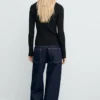 Fein gerippte Strickjacke Fein gerippte Strickjacke