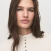 Fein gerippte Strickjacke Fein gerippte Strickjacke