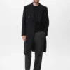 Fein gerippter Baumwollpullover